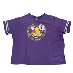 Vintage Winnie the Pooh T-Shirt Purple Disney Graphic Tee Y2K Size 22W/24W